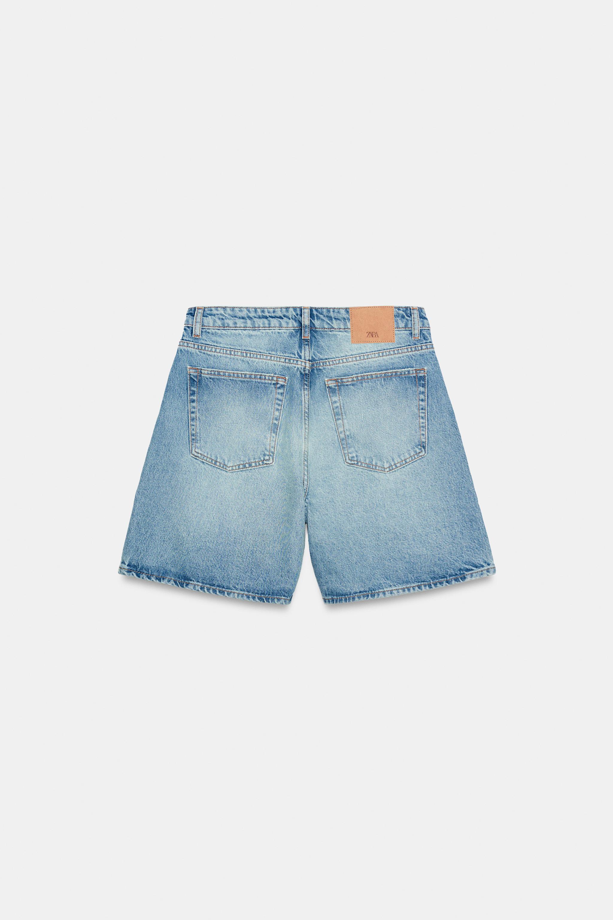 Z1975 CROSSOVER WAIST DENIM SHORTS
